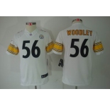 nike youth nfl jerseys pittsburgh steelers #56 woodley white[nike limited]