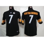 nike youth nfl jerseys pittsburgh steelers #7 roethlisberger black[nike]