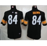 nike youth nfl jerseys pittsburgh steelers #84 brown black[nike]
