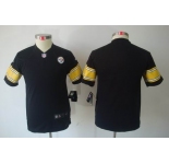 nike youth nfl jerseys pittsburgh steelers blank black[nike limited]