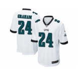 Men Nike Philadelphia Eagles #24 Corey Graham Game White NFL Jersey