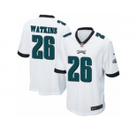 Men Nike Philadelphia Eagles #26 Jaylen Watkins Game White NFL Jersey