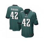 Men Nike Philadelphia Eagles #42 Chris Maragos Game Midnight Green Team Color NFL Jersey