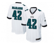 Men Nike Philadelphia Eagles #42 Chris Maragos Game White NFL Jersey