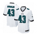 Men's Nike Philadelphia Eagles #43 Darren Sproles Game White NFL Jersey