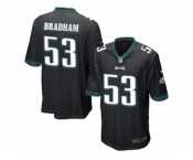 Men's Nike Philadelphia Eagles #53 Nigel Bradham Game Black Alternate NFL Jersey