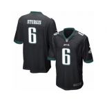 Men's Nike Philadelphia Eagles #6 Caleb Sturgis Game Black Alternate NFL Jersey