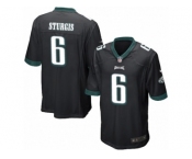 Men's Nike Philadelphia Eagles #6 Caleb Sturgis Game Black Alternate NFL Jersey