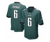 Men's Nike Philadelphia Eagles #6 Caleb Sturgis Game Midnight Green Team Color NFL Jersey