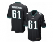 Men's Nike Philadelphia Eagles #61 Stefen Wisniewski Game Black Alternate NFL Jersey