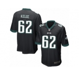 Men's Nike Philadelphia Eagles #62 Jason Kelce Game Black Alternate NFL Jersey