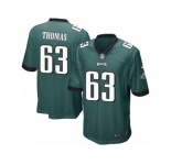 Men's Nike Philadelphia Eagles #63 Dallas Thomas Game Midnight Green Team Color NFL Jersey