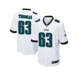 Men's Nike Philadelphia Eagles #63 Dallas Thomas Game White NFL Jersey