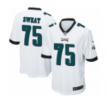 Men's Nike Philadelphia Eagles #75 Josh Sweat Game White NFL Jersey