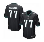 Men's Nike Philadelphia Eagles #77 Michael Bennett Game Black Alternate NFL Jersey
