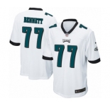 Men's Nike Philadelphia Eagles #77 Michael Bennett Game White NFL Jersey