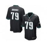Men's Nike Philadelphia Eagles #79 Brandon Brooks Game Black Alternate NFL Jersey