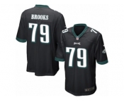 Men's Nike Philadelphia Eagles #79 Brandon Brooks Game Black Alternate NFL Jersey