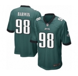 Men's Nike Philadelphia Eagles #98 Connor Barwin Game Midnight Green Team Color NFL Jersey