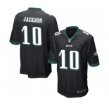 Men's Philadelphia Eagles #10 DeSean Jackson Game Black Alternate Football Jersey