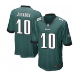 Men's Philadelphia Eagles #10 DeSean Jackson Game Midnight Green Team Color Football Jersey