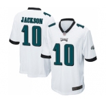 Men's Philadelphia Eagles #10 DeSean Jackson Game White Football Jersey