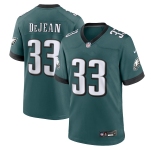 Men's Philadelphia Eagles #33 DeJean Game Green Football Jersey