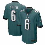 Philadelphia Eagles #6 Smith Game Midnight Green Team Color Football Jersey