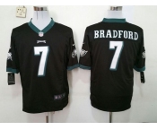 nike nfl jerseys philadelphia eagles #7 bradford black[game][bradford]