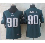 nike nfl jerseys philadelphia eagles #90 smith green[nike limited]