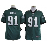 nike nfl jerseys philadelphia eagles #91 cox green[game]