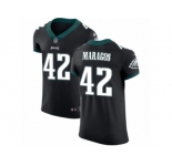 Men Nike Philadelphia Eagles #42 Chris Maragos Black Vapor Untouchable Elite Player NFL Jersey