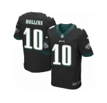Men's Nike Philadelphia Eagles #10 Mack Hollins Elite Black Alternate NFL Jersey