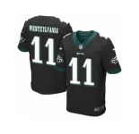 Men's Nike Philadelphia Eagles #11 Carson Wentz Elite Black Alternate Wentzylvania NFL Jersey