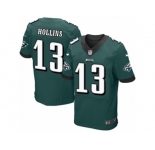 Men's Nike Philadelphia Eagles #13 Mack Hollins Elite Midnight Green Team Color NFL Jersey