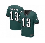 Men's Nike Philadelphia Eagles #13 Nelson Agholor Elite Midnight Green Team Color NFL Jersey