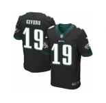 Men's Nike Philadelphia Eagles #19 Chris Givens Elite Black Alternate NFL Jersey