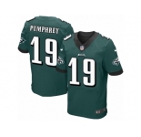 Men's Nike Philadelphia Eagles #19 Donnel Pumphrey Elite Midnight Green Team Color NFL Jersey