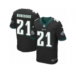 Men's Nike Philadelphia Eagles #21 Patrick Robinson Elite Black Alternate NFL Jersey