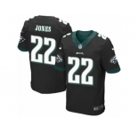 Men's Nike Philadelphia Eagles #22 Sidney Jones Elite Black Alternate NFL Jersey