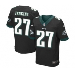 Men's Nike Philadelphia Eagles #27 Malcolm Jenkins Elite Black Alternate NFL Jersey