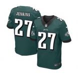Men's Nike Philadelphia Eagles #27 Malcolm Jenkins Elite Midnight Green Team Color NFL Jersey