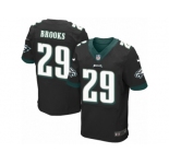 Men's Nike Philadelphia Eagles #29 Terrence Brooks Elite Black Alternate NFL Jersey