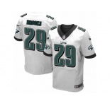 Men's Nike Philadelphia Eagles #29 Terrence Brooks Elite White NFL Jersey