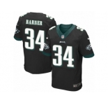 Men's Nike Philadelphia Eagles #34 Kenjon Barner Elite Black Alternate NFL Jersey