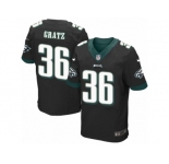 Men's Nike Philadelphia Eagles #36 Dwayne Gratz Elite Black Alternate NFL Jersey
