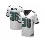 Men's Nike Philadelphia Eagles #36 Dwayne Gratz Elite White NFL Jersey