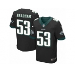 Men's Nike Philadelphia Eagles #53 Nigel Bradham Elite Black Alternate NFL Jersey