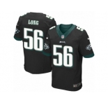 Men's Nike Philadelphia Eagles #56 Chris Long Elite Black Alternate NFL Jersey