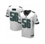 Men's Nike Philadelphia Eagles #56 Chris Long Elite White NFL Jersey
